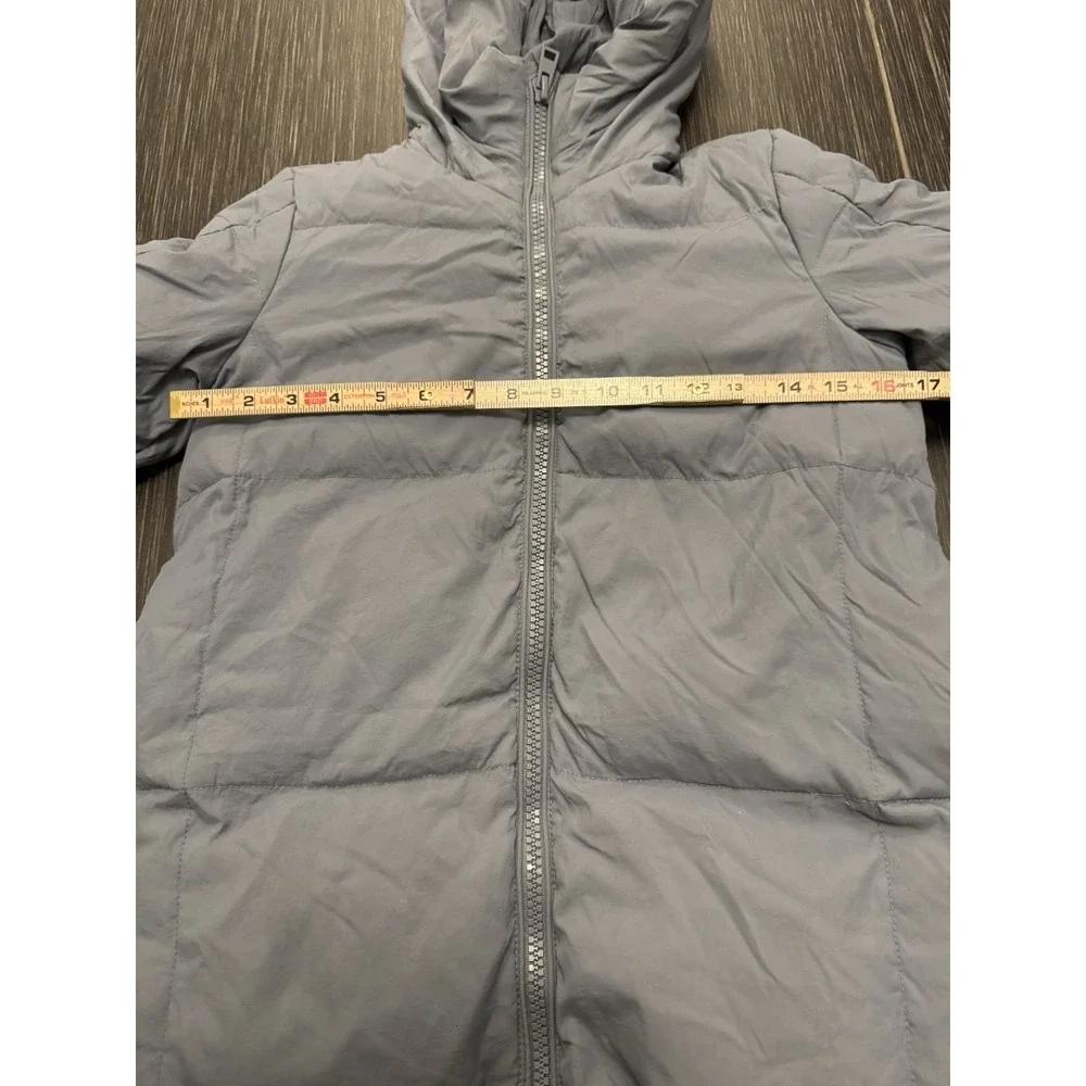 Zara Down Quilted Water-Repellent Classic Hooded Puffer Jacket Sz 6-7 Tiered